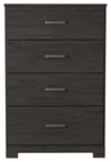 Belachime - Charcoal - Four Drawer Chest
