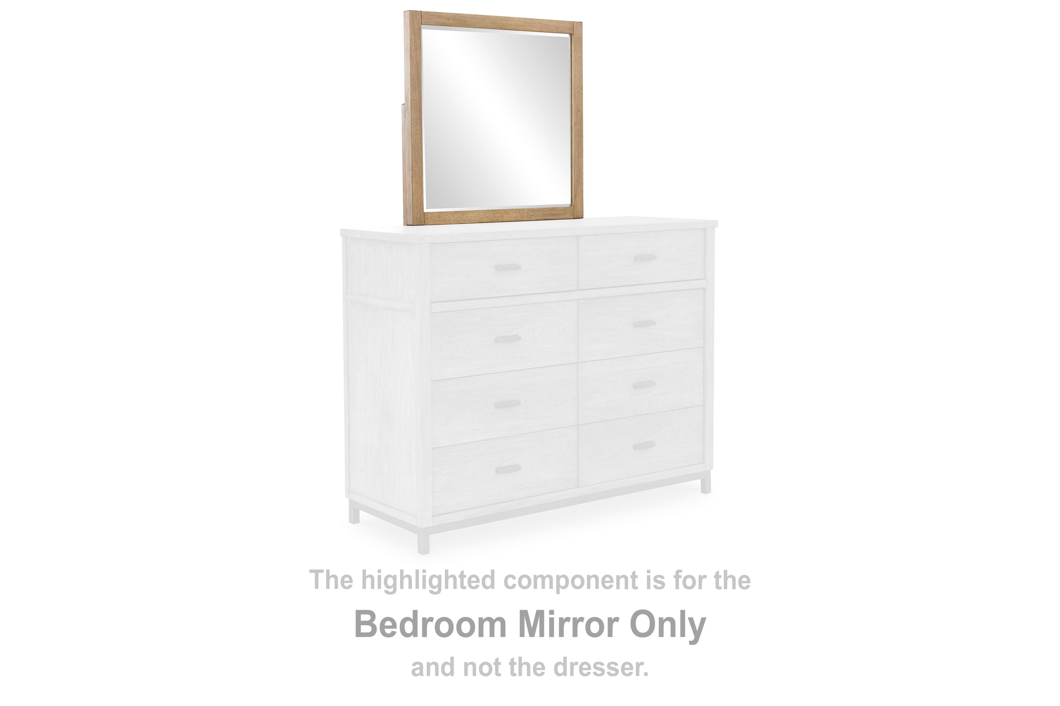 Tomtyn - Light Brown - Bedroom Mirror