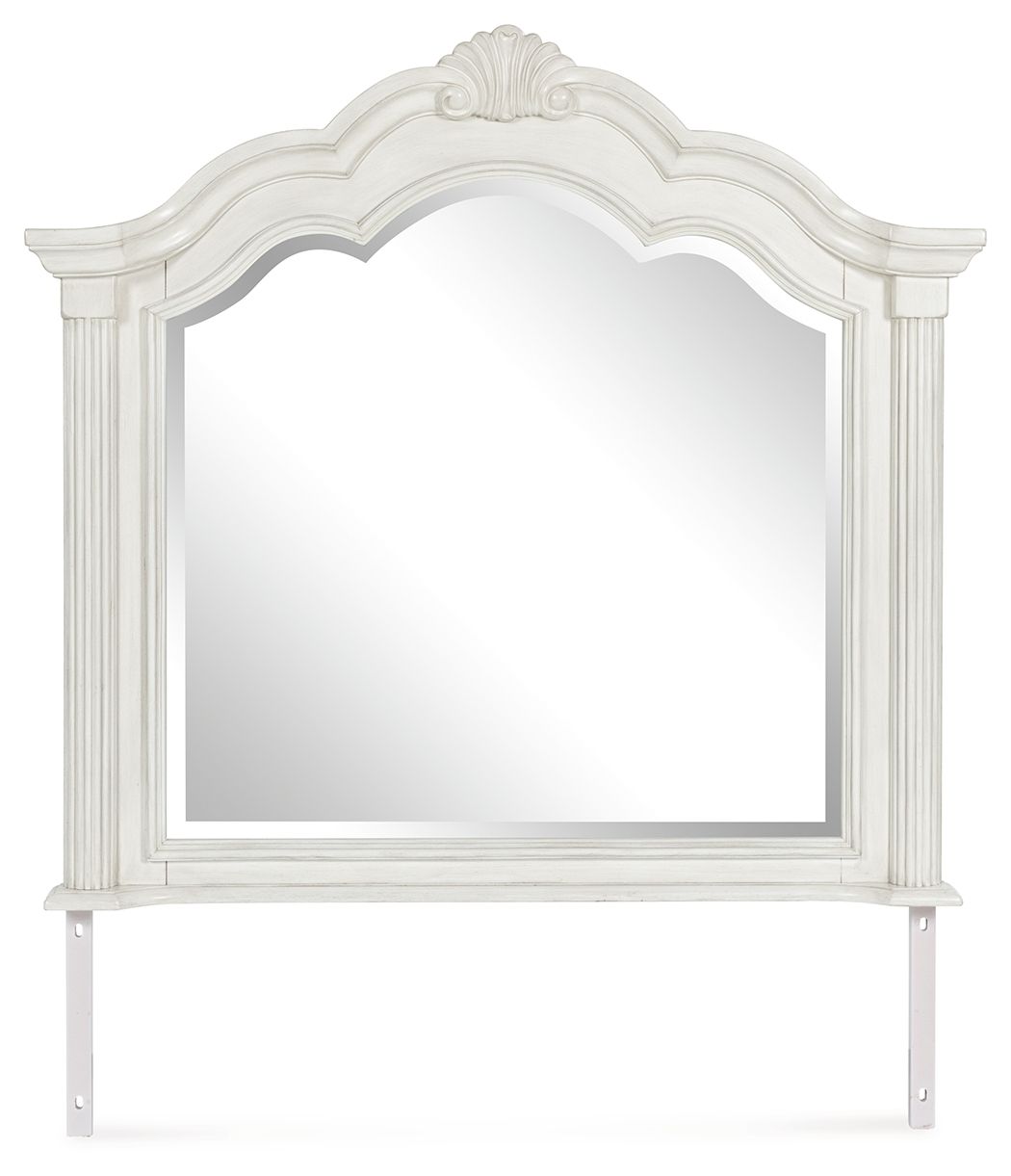 Montelaine - Antique White - Bedroom Mirror