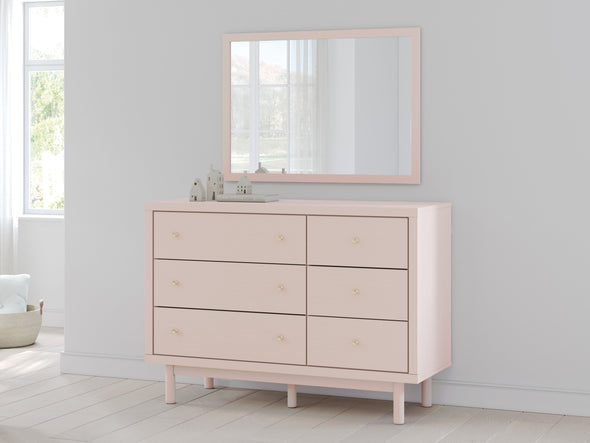 Wistenpine - Blush - Dresser And Mirror