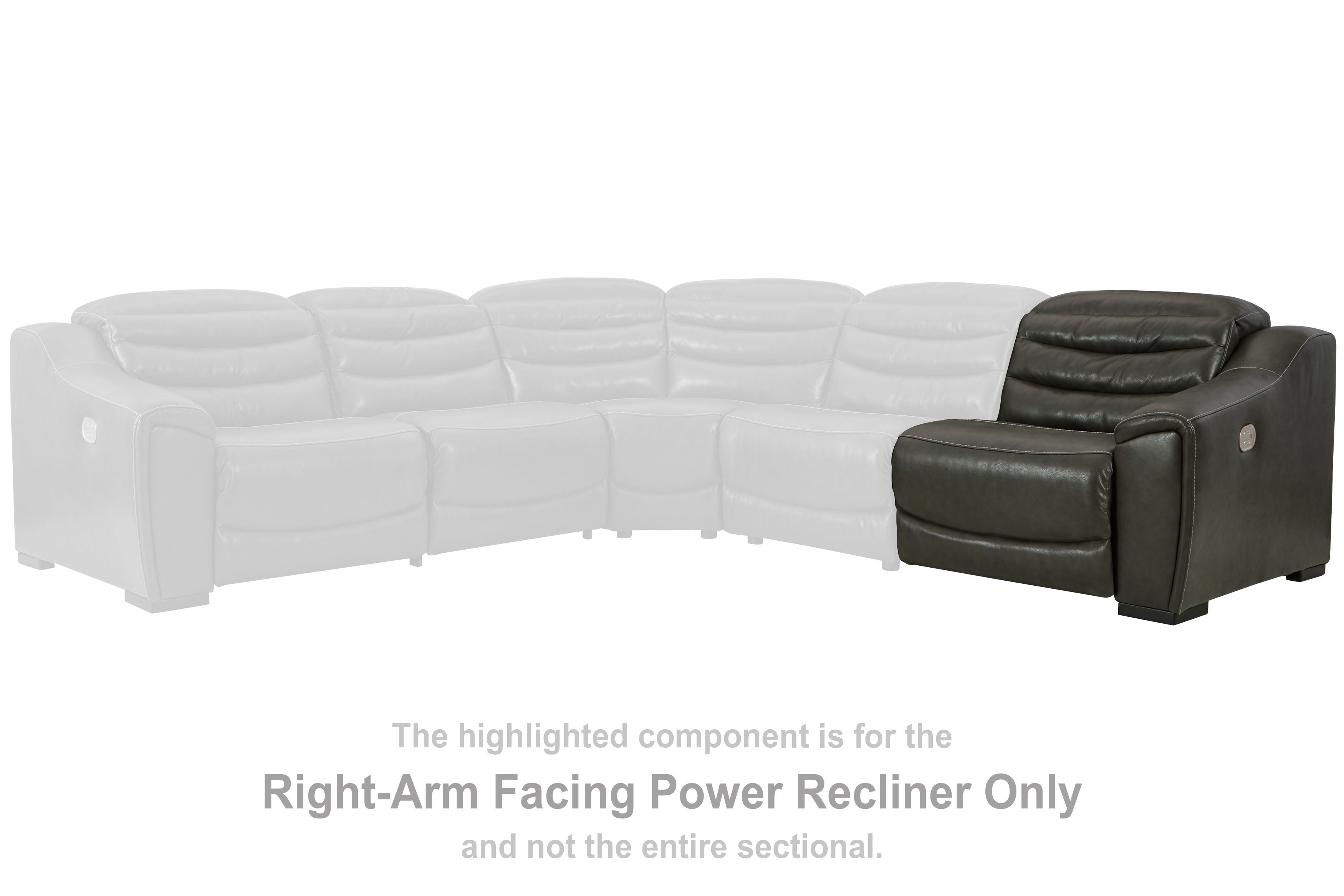 Center Line - Dark Gray - Raf Zero Wall Power Recliner