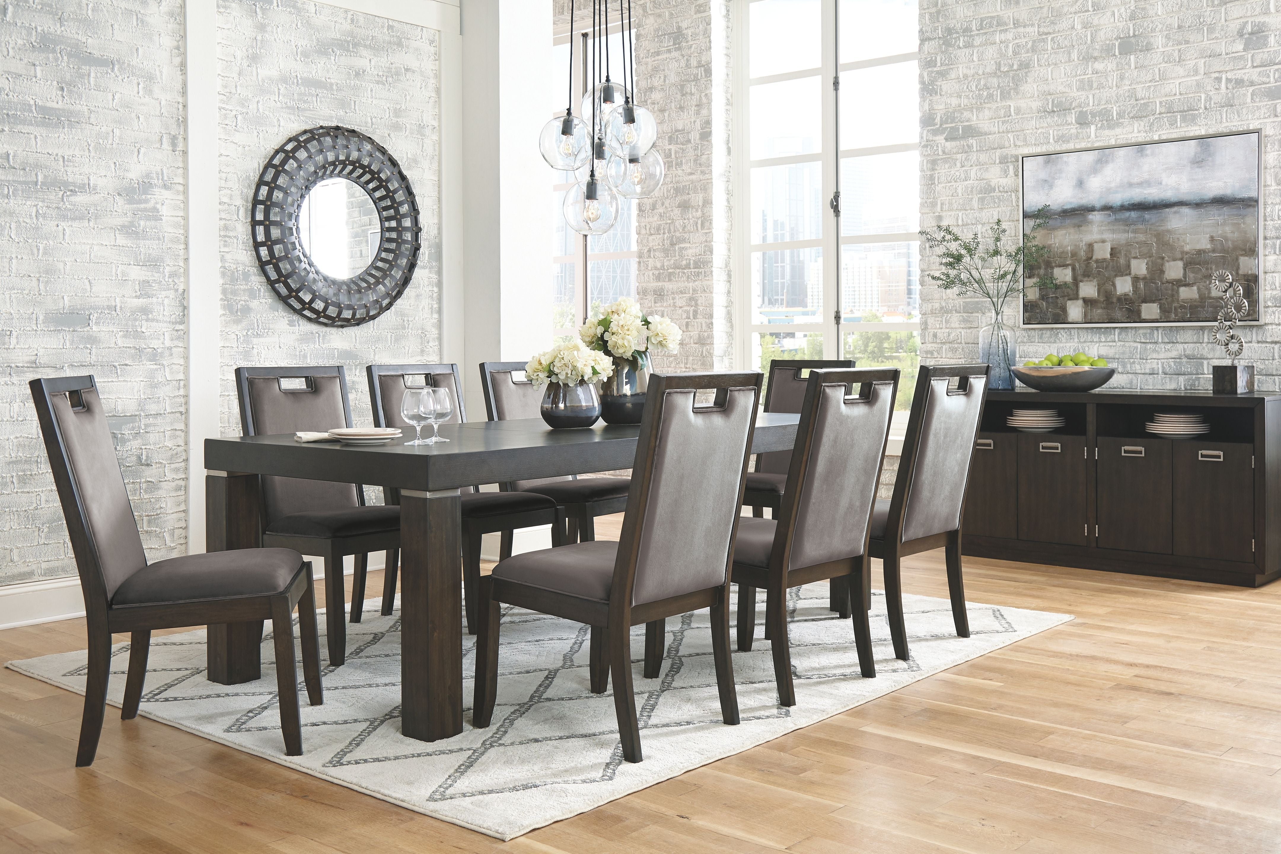 Hyndell - Rectangular Dining Table Set