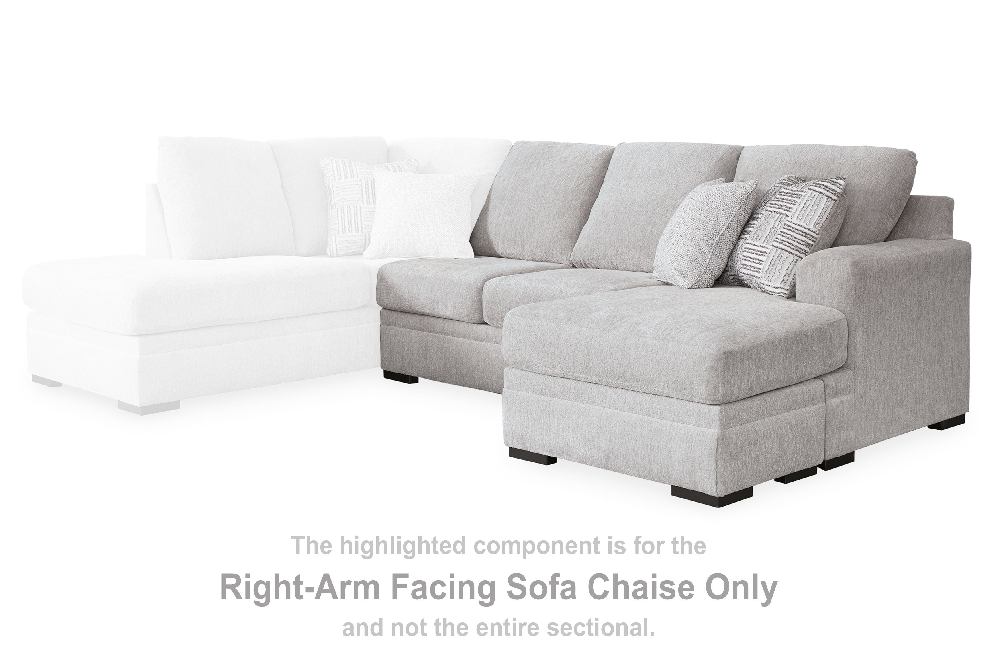 Gabyleigh - Nickel - Raf Sofa Chaise