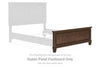 Danabrin - Brown - Queen Panel Footboard