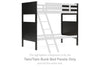 Nextonfort - Black - Twin/Twin Bunk Bed Panels