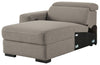 Mabton - Gray - Laf Pwr Reclining Back Chaise