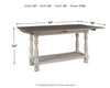 Havalance - Gray / White - Flip Top Sofa Table