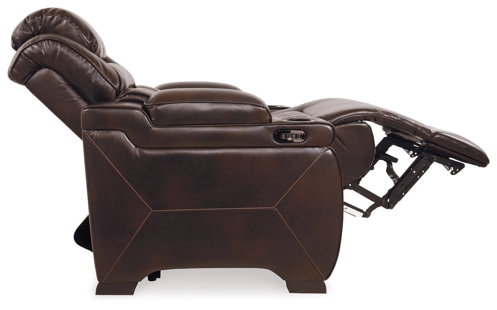 Warnerton - Brown Dark - Pwr Recliner/Adj Headrest