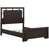 Covetown - Dark Brown - Full Panel Headboard/Footboard And Slats