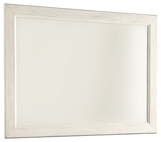 Willowton - Whitewash - Bedroom Mirror