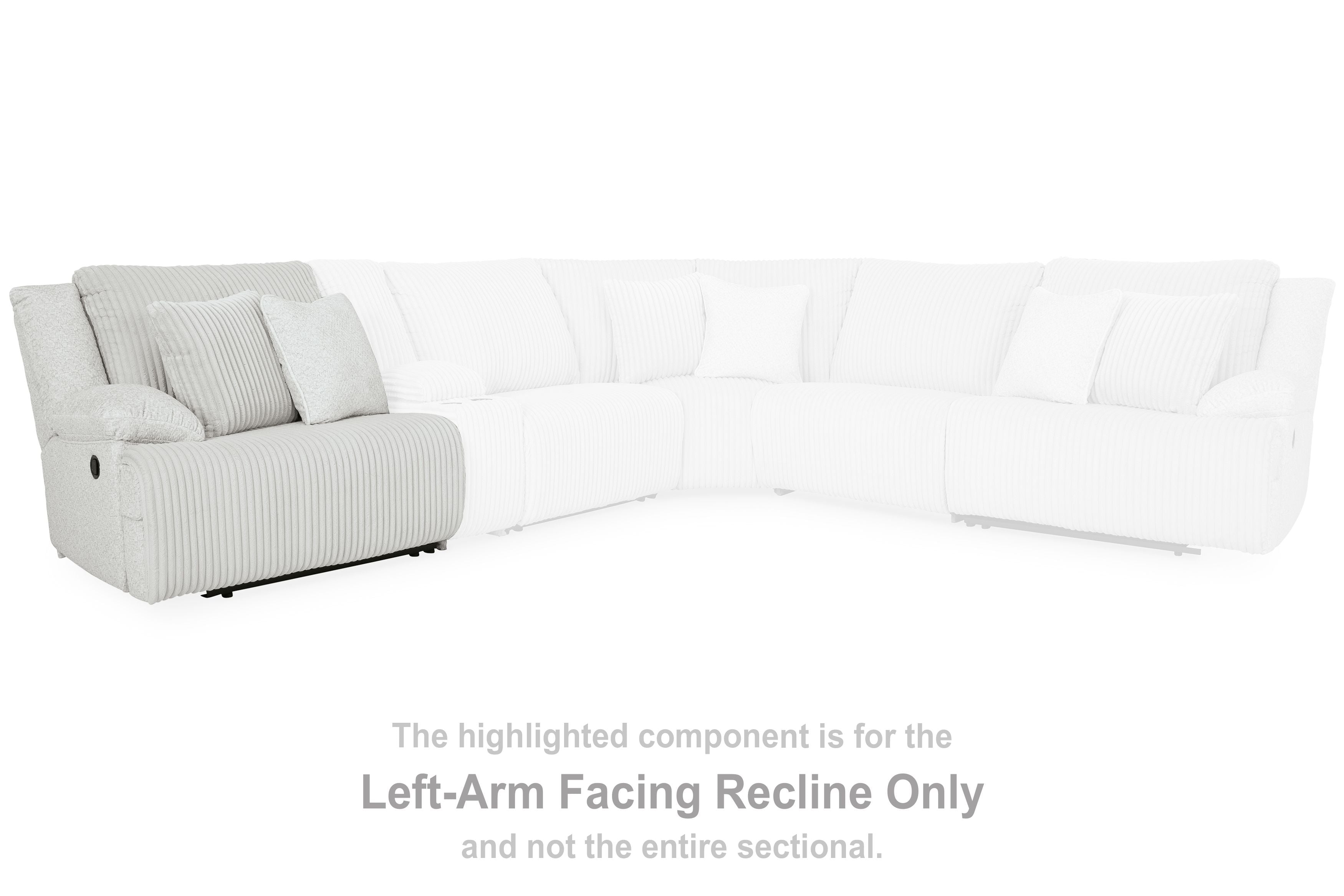 Top Tier - Alloy - Laf Zero Wall Recliner