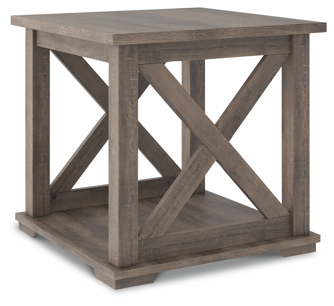 Arlenbry - Gray - Square End Table