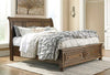 Flynnter - Medium Brown - Queen Sleigh Headboard