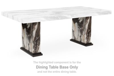 Jeshina - Dark Brown - Rectangular Dining Room Table Base