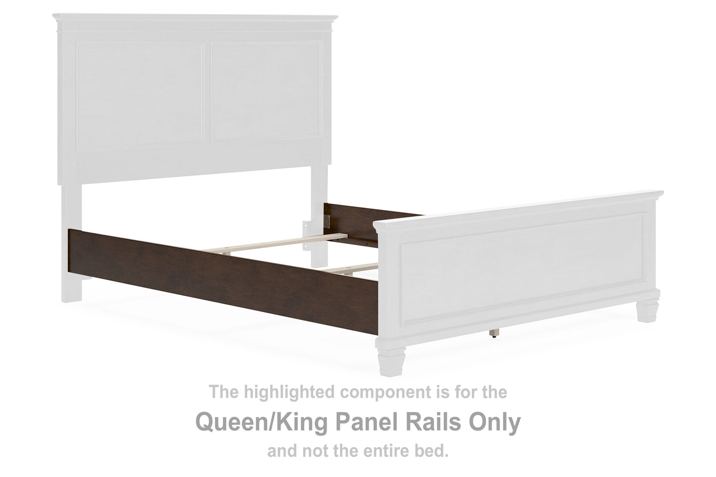 Danabrin - Brown - Queen/King Panel Rails