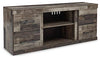 Derekson - Multi Gray - LG TV Stand W/Fireplace Option