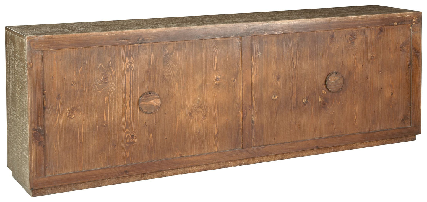 Waltleigh - Distressed Brown - Accent Cabinet