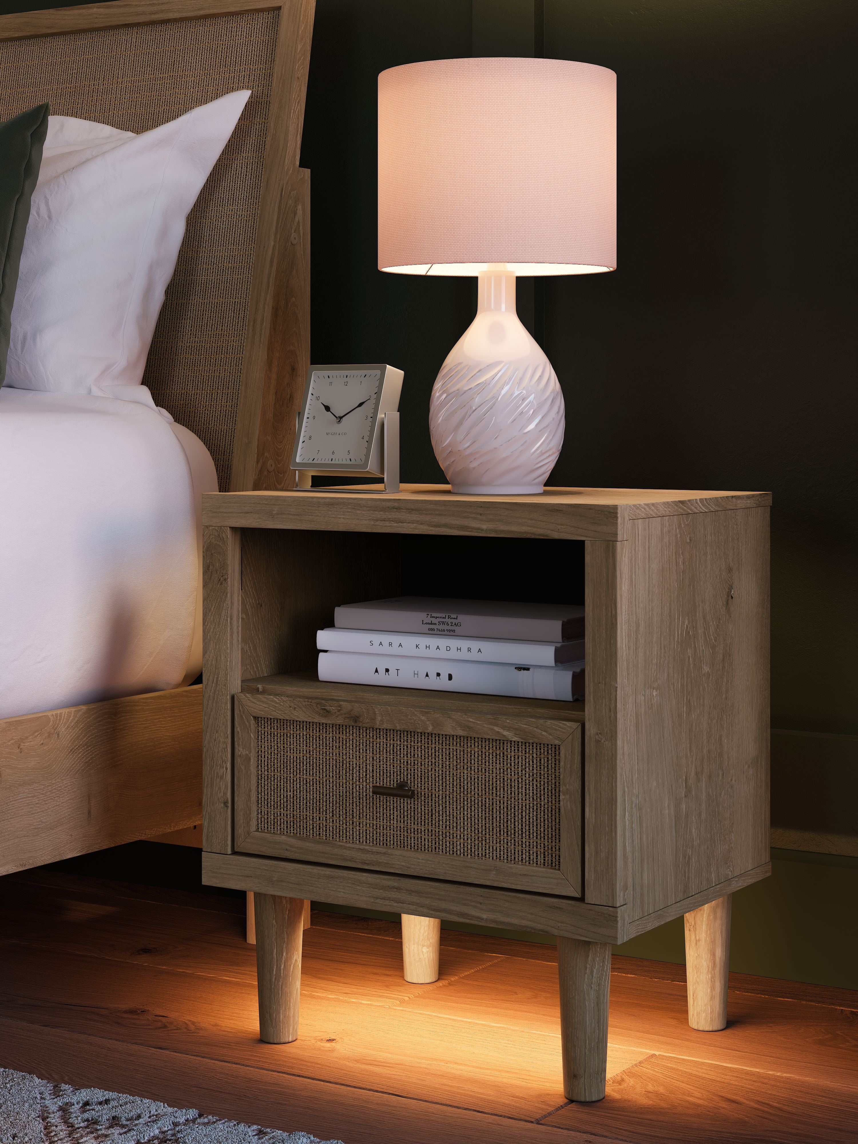 Cielden - Two-Tone - One Drawer Night Stand