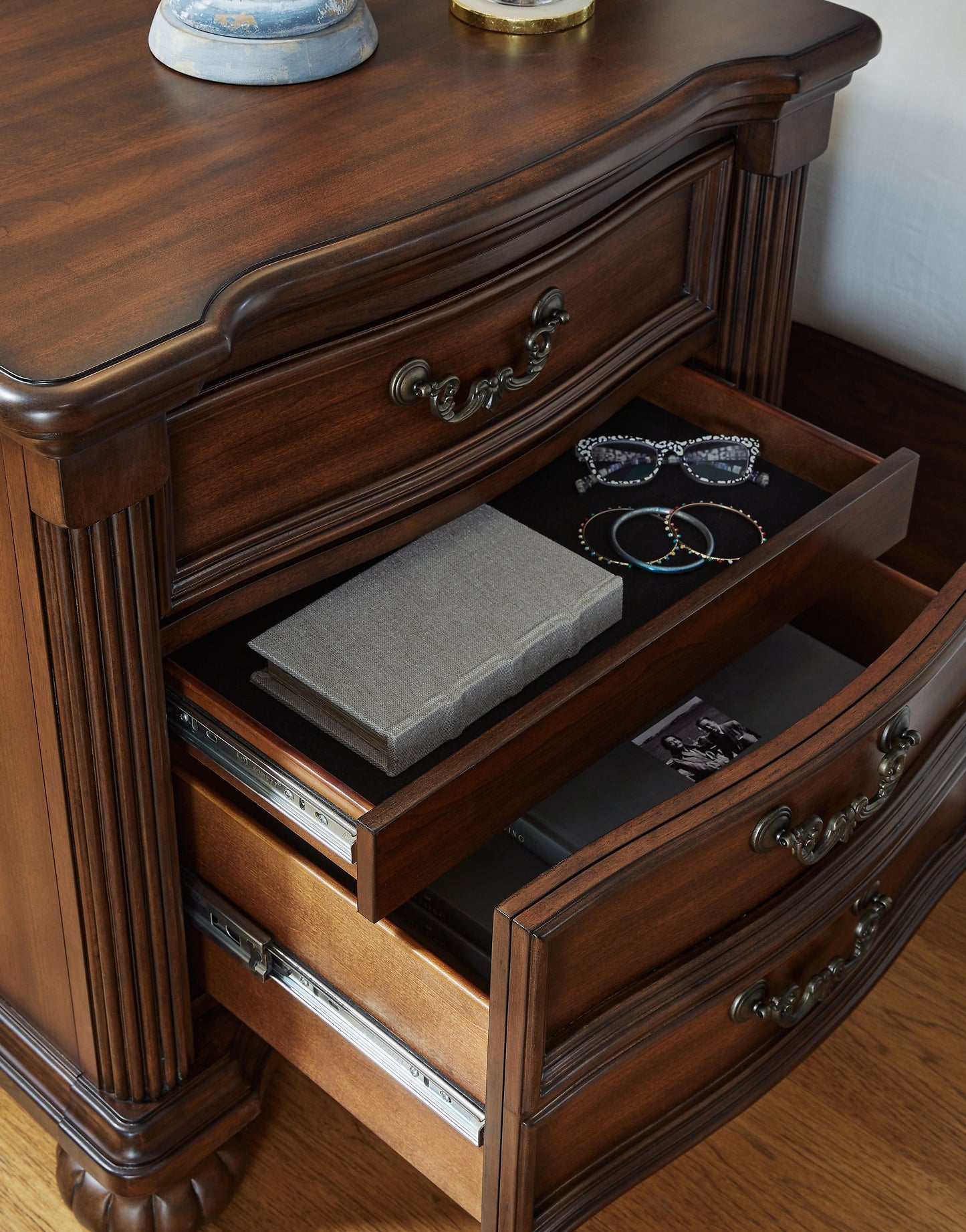 Lavinton - Brown - Three Drawer Night Stand