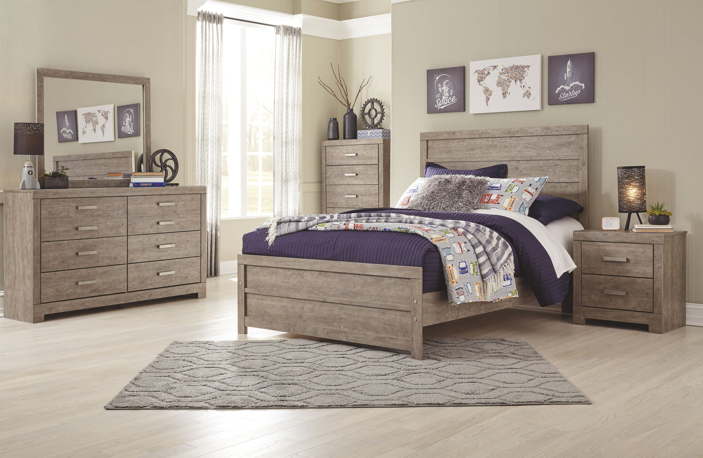 Culverbach - Gray - Full Panel Headboard/Footboard