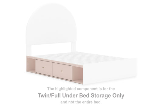 Wistenpine - Blush - Twin/Full Under Bed Storage