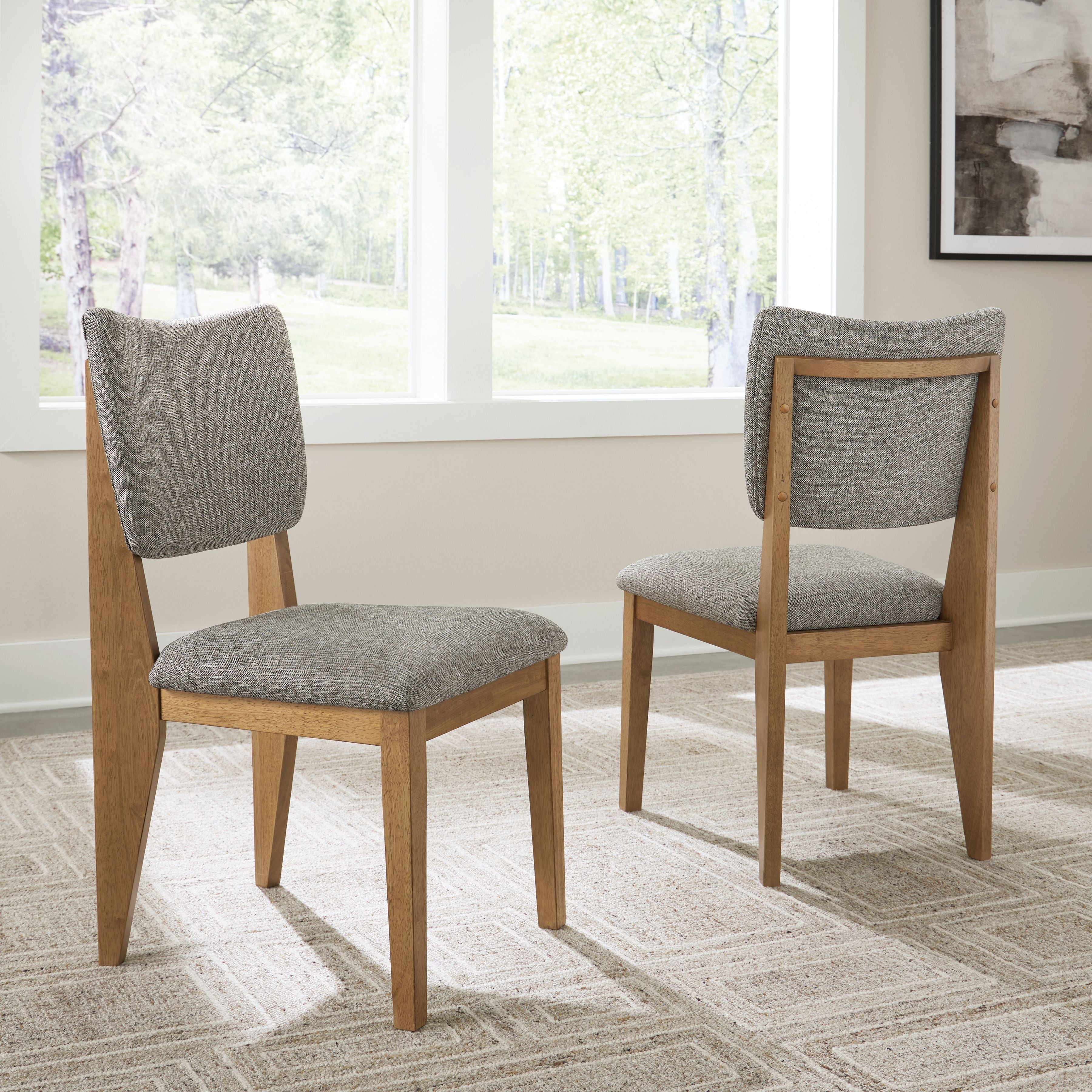 Sherbana - Light Brown - Dining Upholstered Side Chair (Set of 2)