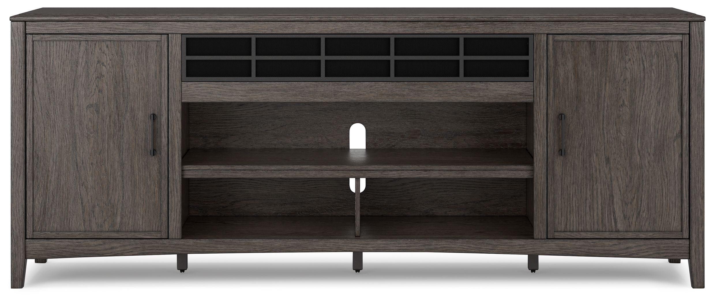 Montillan - Grayish Brown - XL TV Stand With Fireplace Option