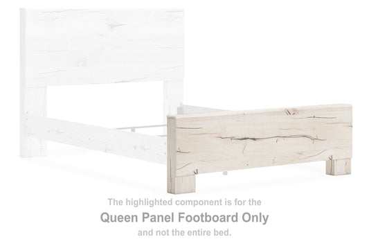 Lawroy - Light Natural - Queen Panel Footboard