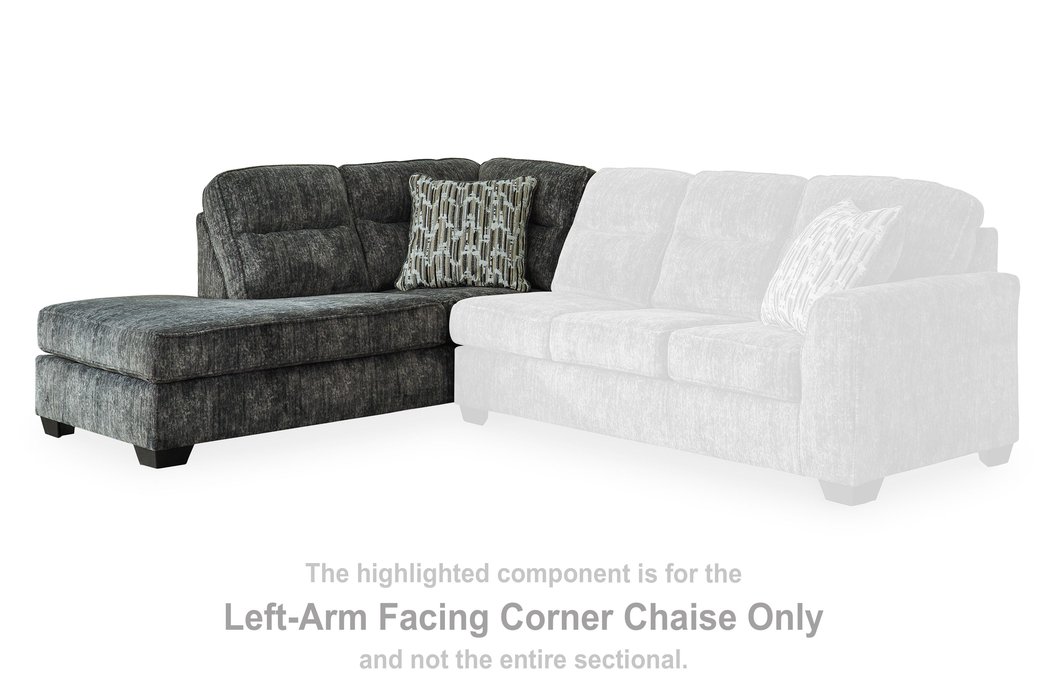 Lonoke - Gunmetal - Laf Corner Chaise