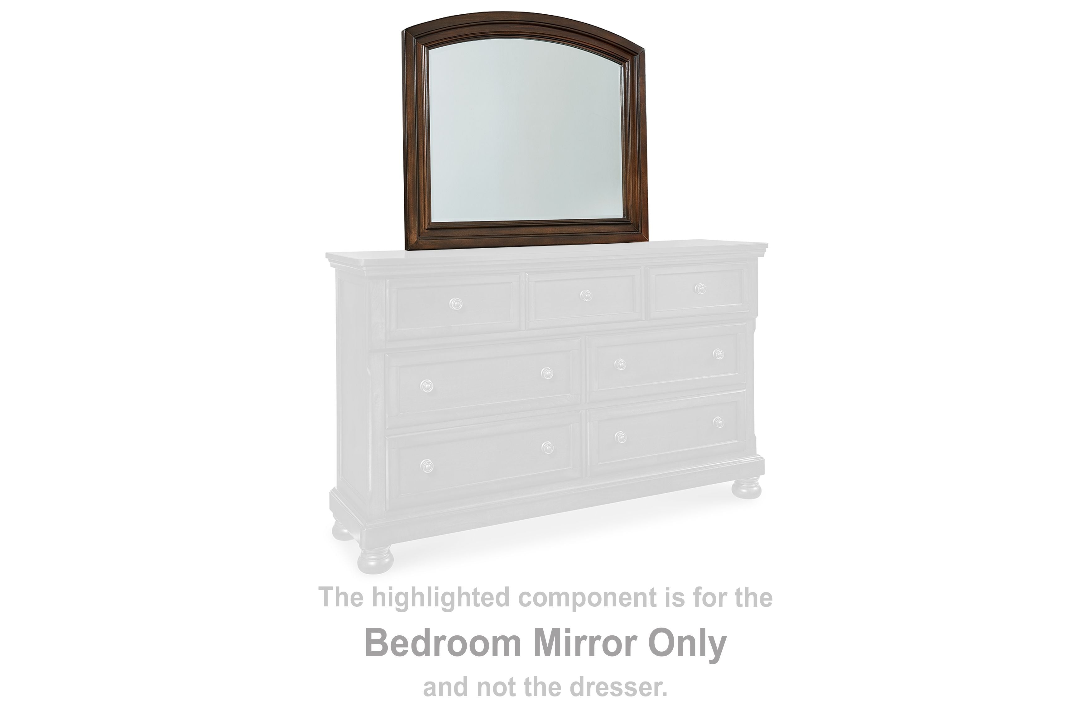 Porter - Rustic Brown - Bedroom Mirror