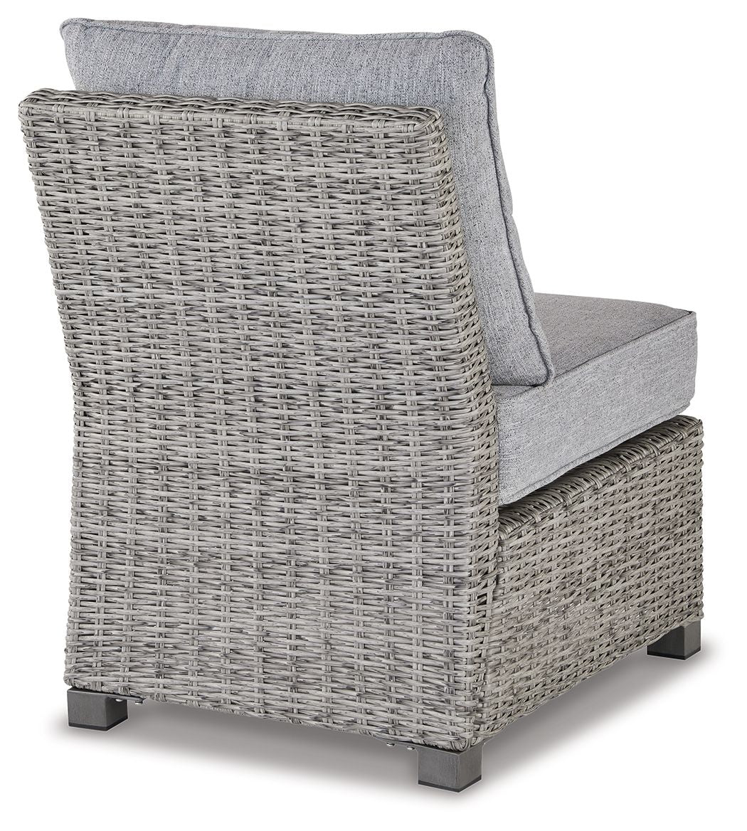 Naples Beach - Light Gray - Armless Chair w/Cushion