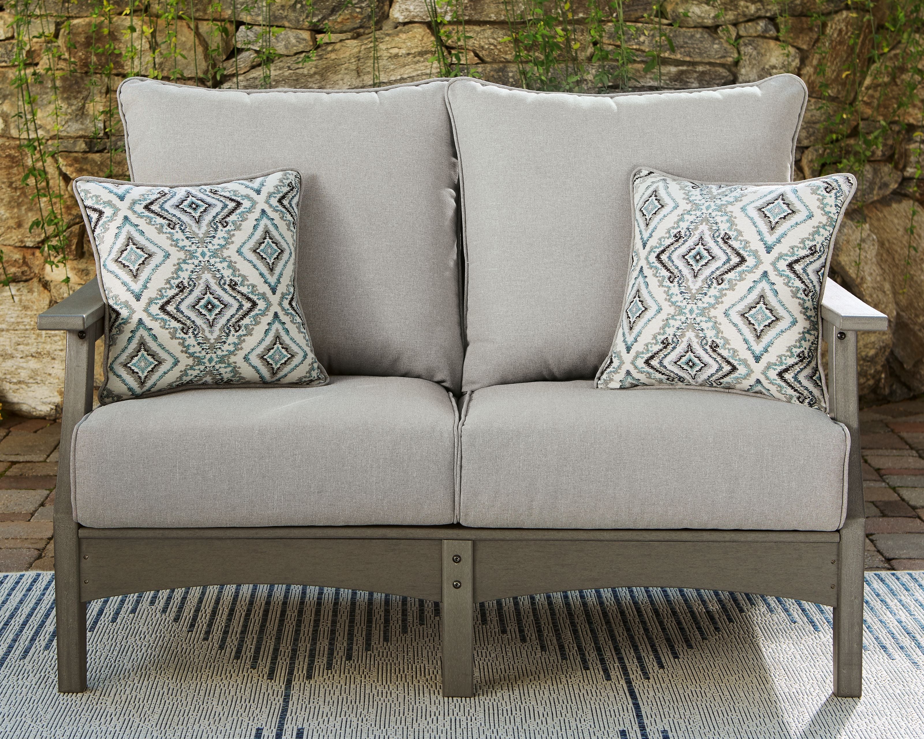 Visola - Gray - Loveseat W/Cushion