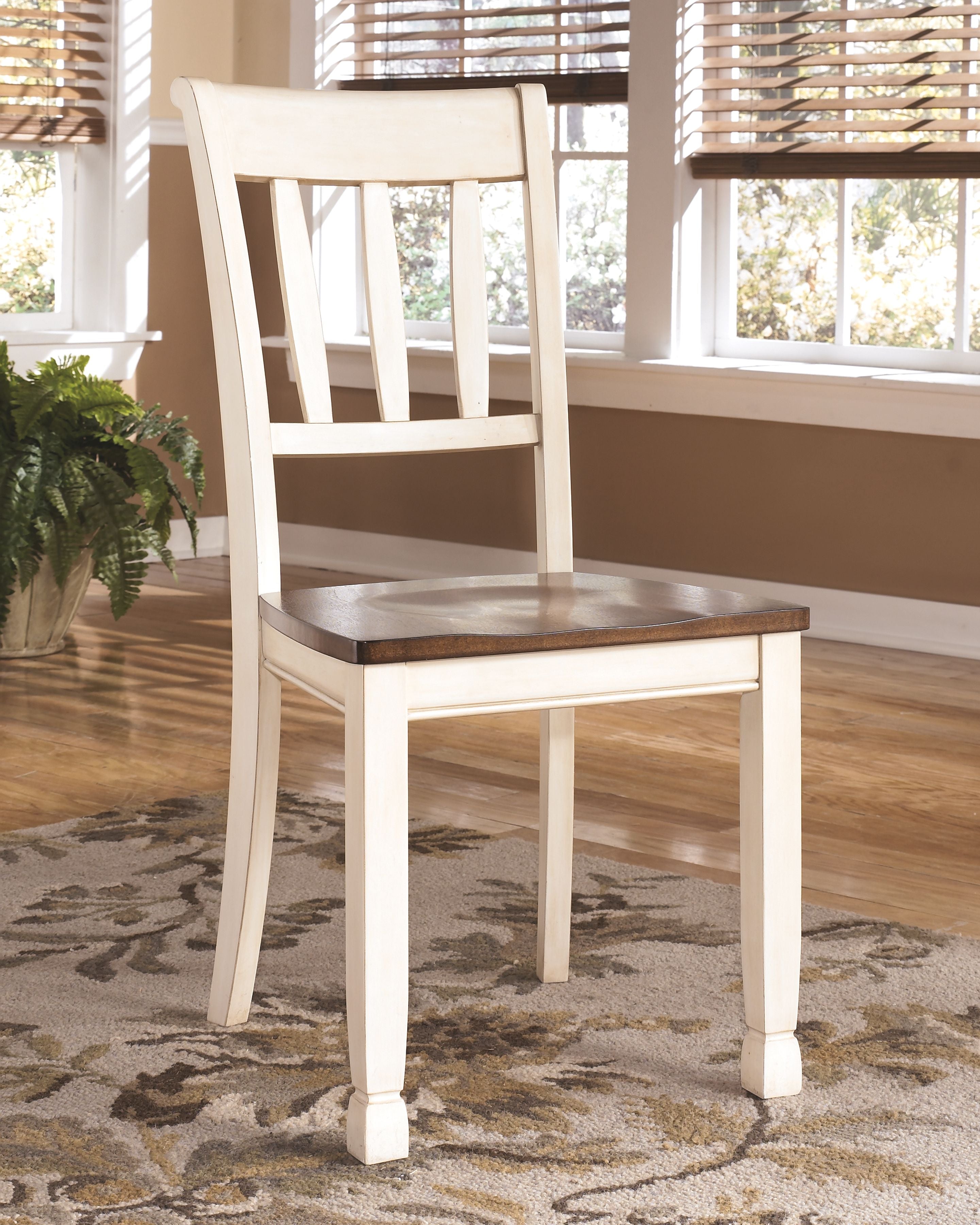 Whitesburg - Brown / Cottage White - Dining Room Side Chair (Set of 2)