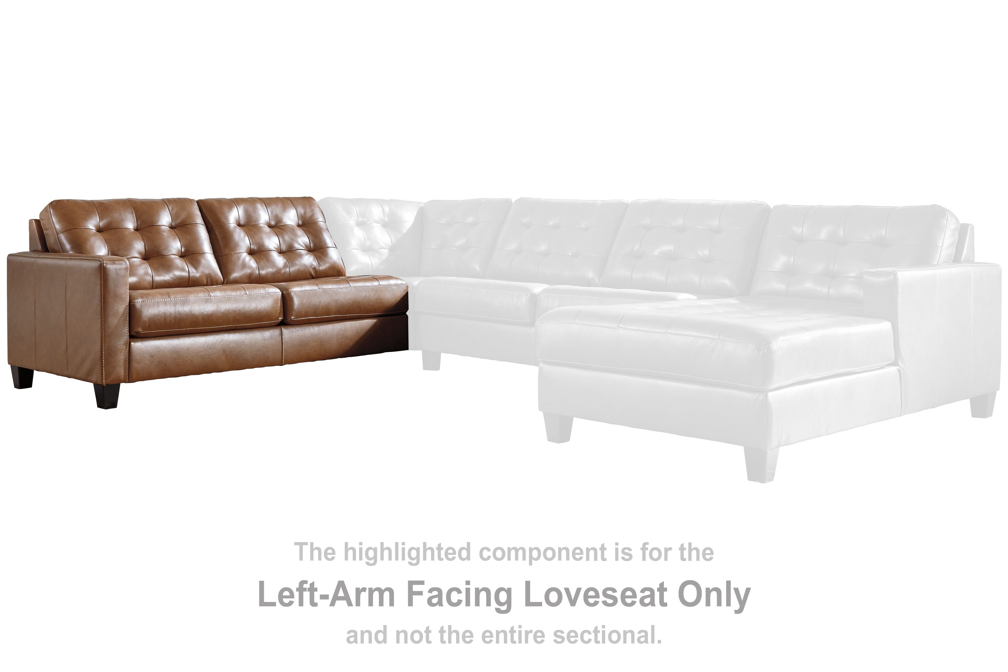 Baskove - Auburn - Laf Loveseat