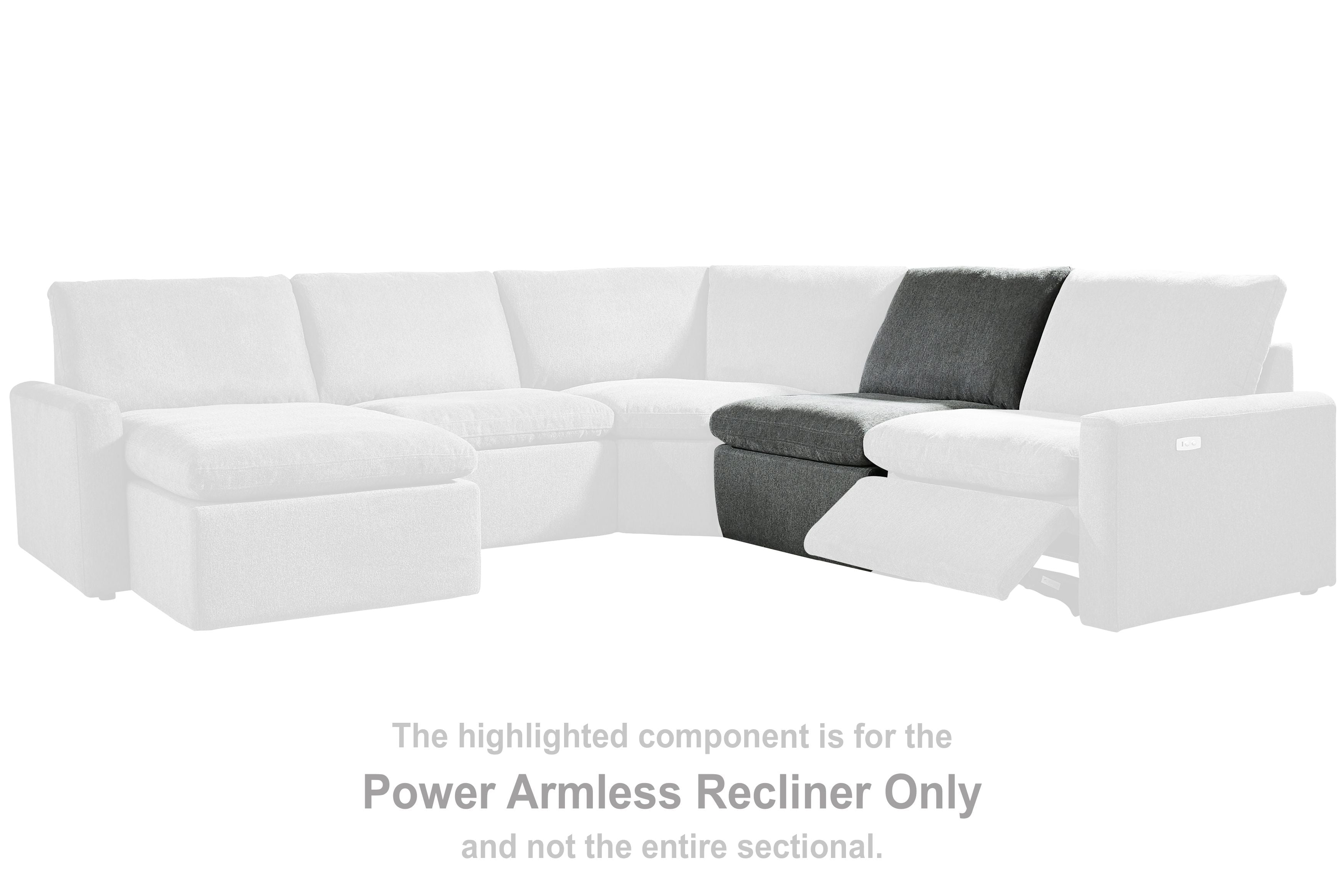 Hartsdale - Granite - Armless Power Recliner