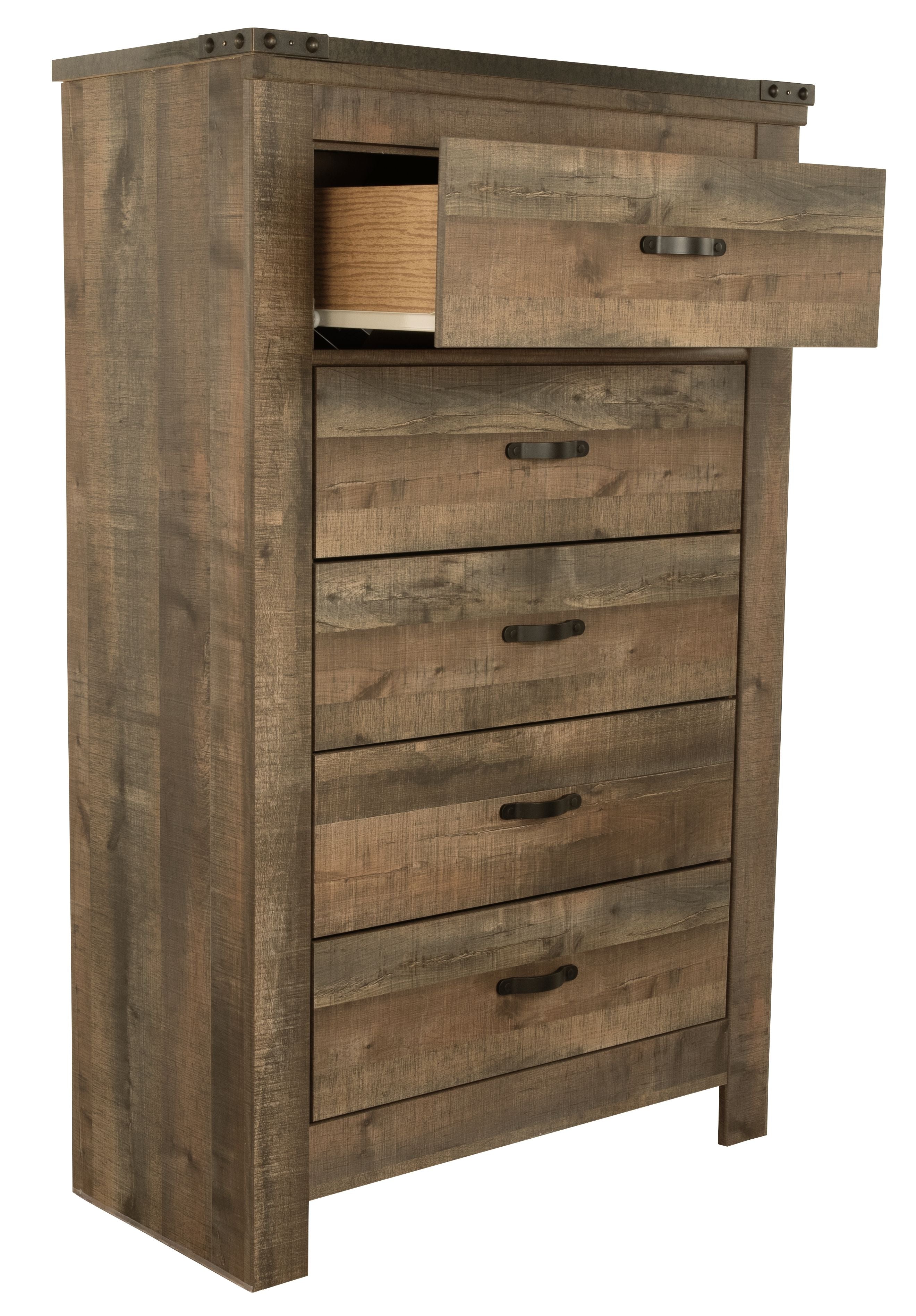 Trinell - Brown - Five Drawer Chest