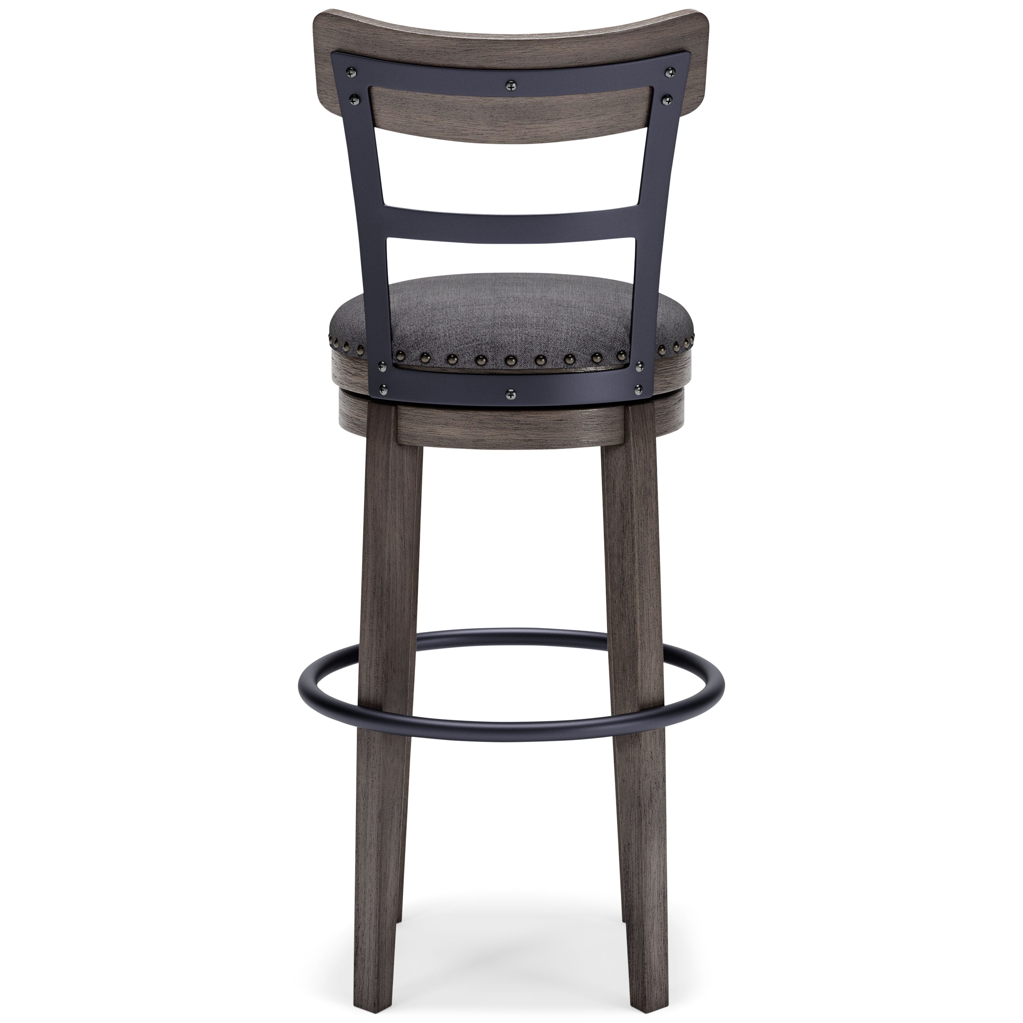 Caitbrook - Gray - Tall Uph Swivel Barstool