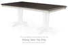 Darborn - Gray / Brown - Rect Dining Room Table Top