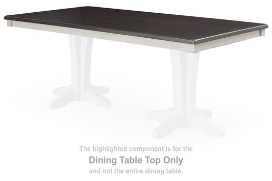 Darborn - Gray / Brown - Rect Dining Room Table Top