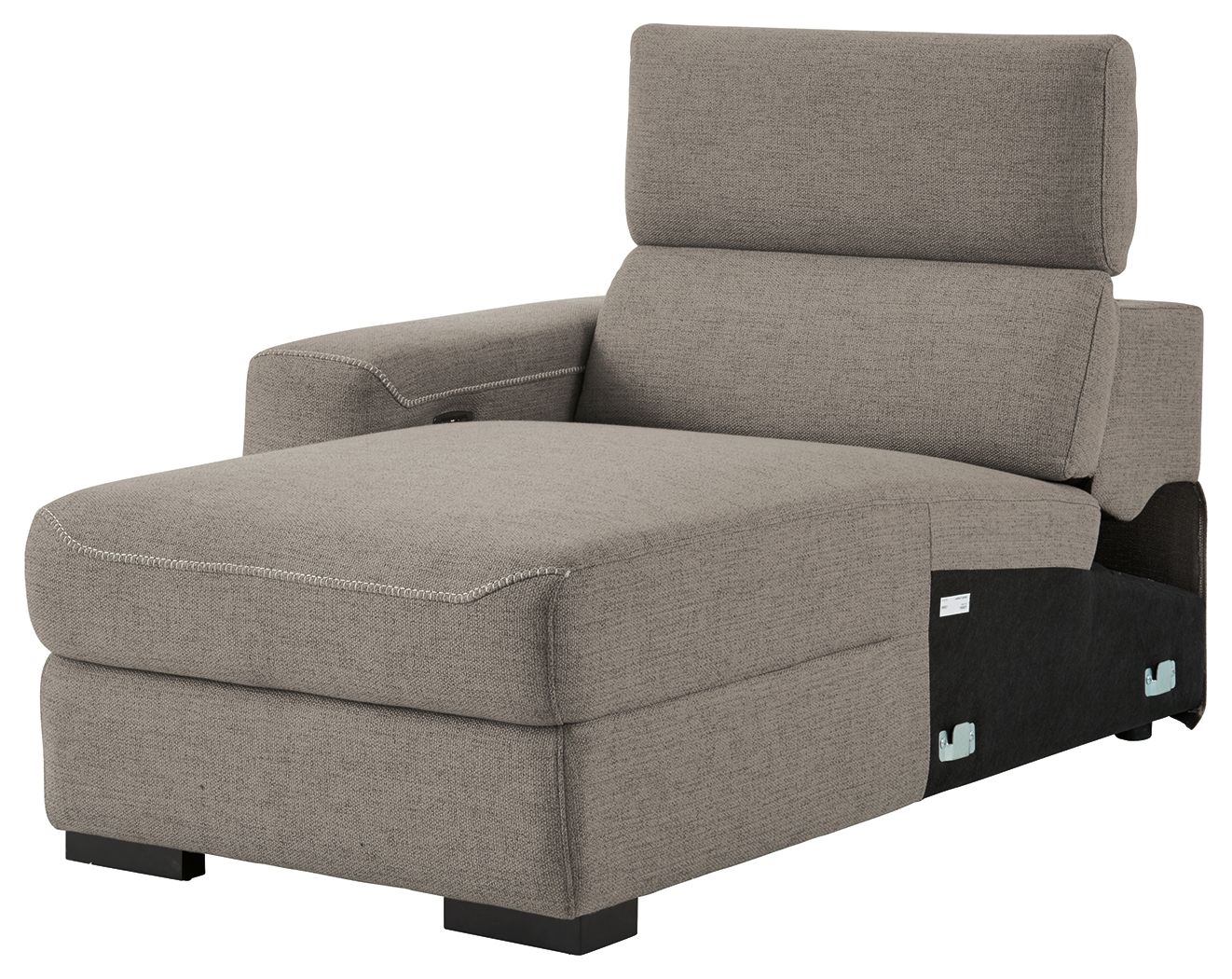 Mabton - Gray - Laf Pwr Reclining Back Chaise