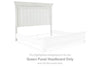 Kanwyn - Whitewash - Queen Panel Headboard