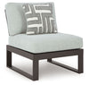 Beachloft - Black / Gray - Armless Chair With Cushion