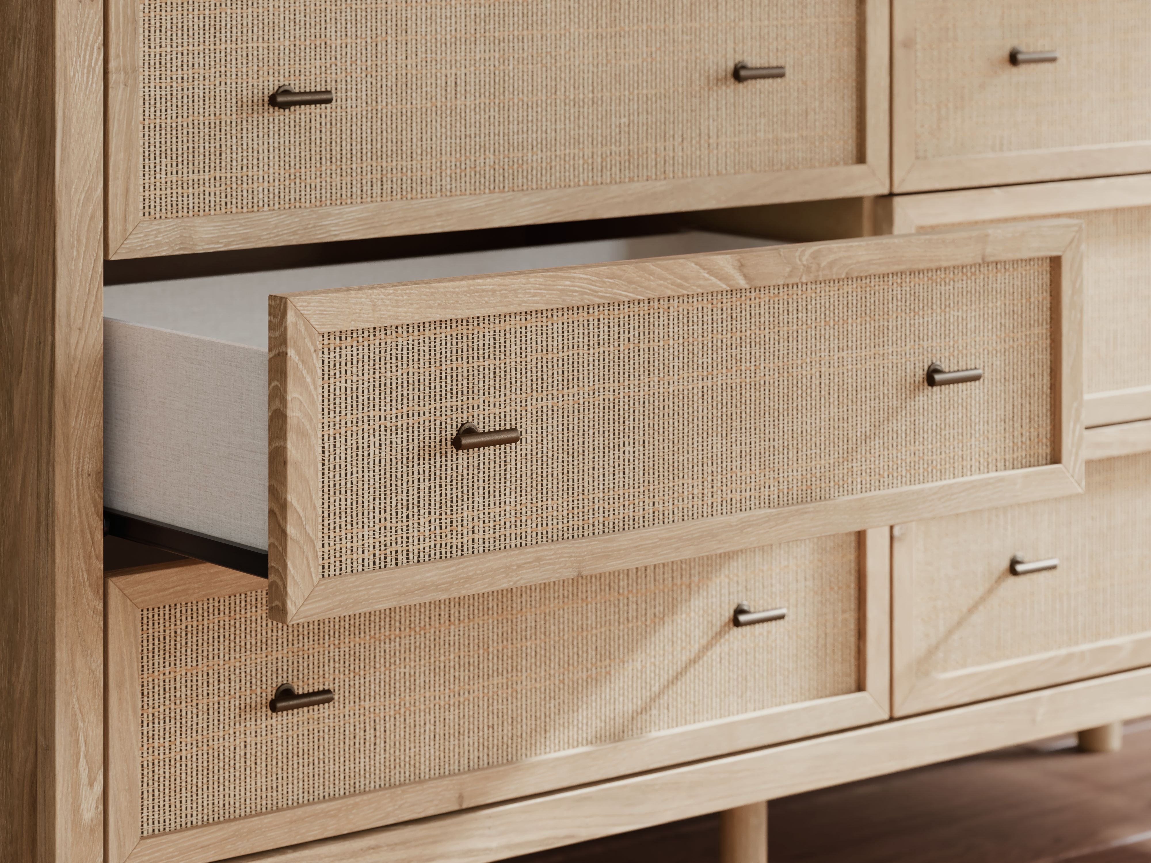 Cielden - Two-Tone - Six Drawer Dresser