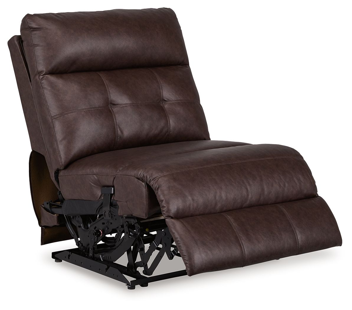 Punch Up - Walnut - Power Armless Recliner With Adj Headrest