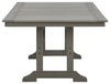Visola - Gray - Rect Dining Table W/Umb Opt