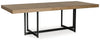 Tomtyn - Light Brown - Rectangular Dining Room Extension Table