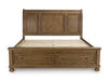 Feddinger - Medium Brown - King/California King Storage Footboard