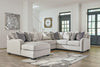 Dellara - Chalk - Armless Loveseat