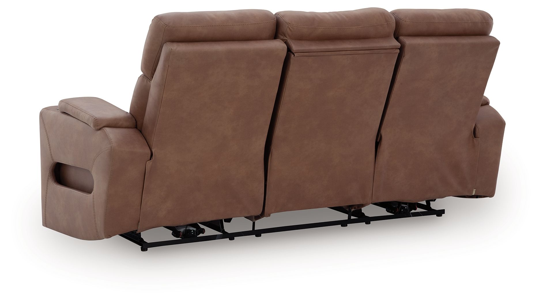 Clean-Slate - Caramel - Power Reclining Sofa / Adj Headrest