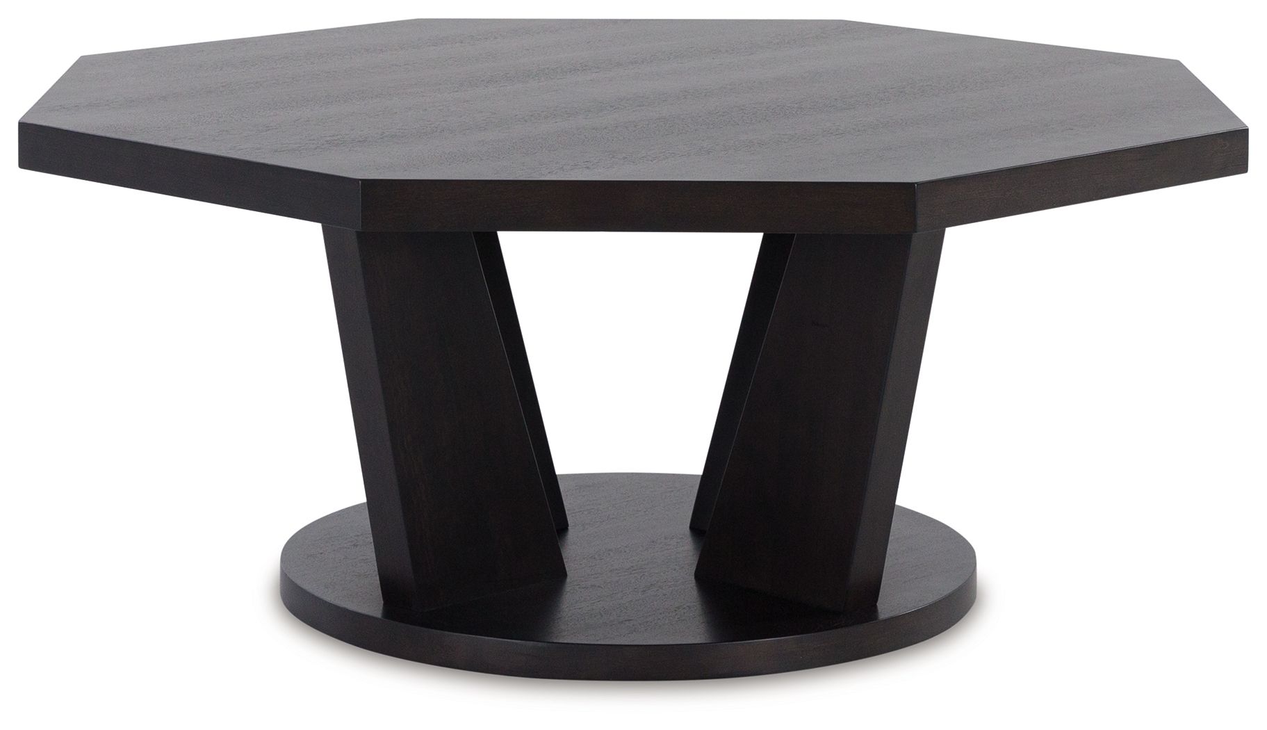 Chasinfield - Dark Brown - Octagon Coffee Table